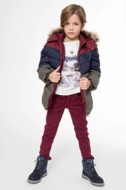 3pommes Boys Classic Boys Pant - Bordeaux