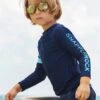 Boys Swim Snapper Rock Navy Long-Sleeve Boys Rash Guard (Size 2 Left) -Little Boys Clothes Sales 13