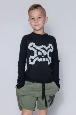 Nununu Gym Kids Shorts - Black (Size 12/14 Left) -Little Boys Clothes Sales 1GymShorts OliveC 9c5123b1 ee71 4f82 aefb e9a94614d7df