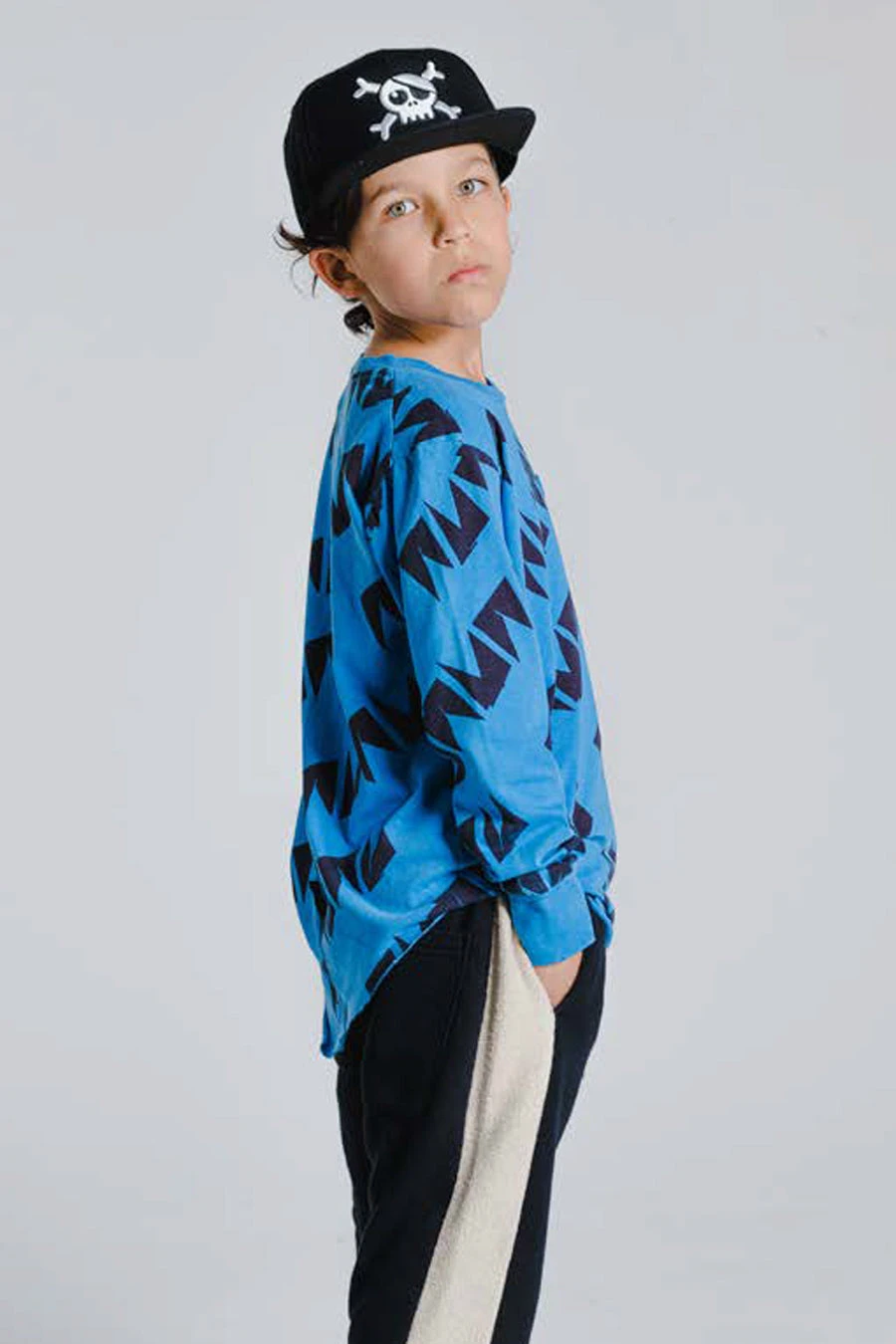 Boys Shirt Nununu Long Sleeve - Blue 3 Boys Shirt Nununu Long Sleeve - Blue