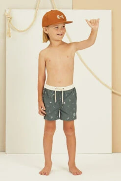 Kids Swim Rylee And Cru Nautical Boardshort