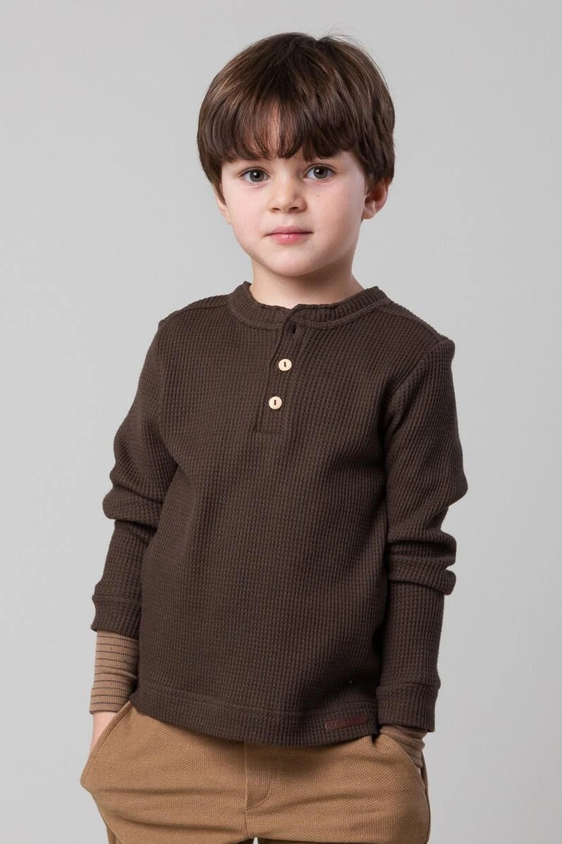 Boys Shirt MarMar Copenhagen Tavus - Coffee 2 Boys Shirt MarMar Copenhagen Tavus - Coffee