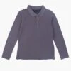 Eddie Pen Nemo Boys Polo Shirt - Lead Grey -Little Boys Clothes Sales 1ltgreypolo