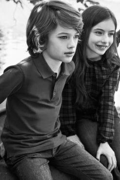 Eddie Pen Nemo Boys Polo Shirt - Anthracite -Little Boys Clothes Sales 1nemob 500ebef2 99dd 4d2c 9794 b3b4a289742d