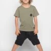 Boys Shorts Munster Kids Ollie - Acid Black -Little Boys Clothes Sales 1ollie