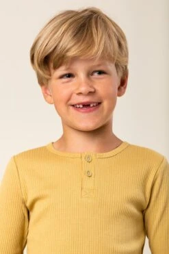 MarMar Copenhagen Ribbed Boys Shirt - Hay -Little Boys Clothes Sales 1ribbedshirt