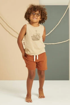 Kids Shorts Rylee And Cru Sam Rust -Little Boys Clothes Sales 1tugtankandsam