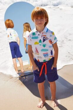 Boys Shorts Catimini Drawstring Bermuda - Navy -Little Boys Clothes Sales 3navyboyshorts