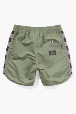 Boys Munster Kids Racer Boardshorts -Little Boys Clothes Sales MK221BS02 RACERBSHORT OLIVE BACKjpg enhanced