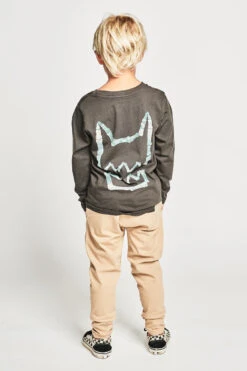 Boys T-Shirt Munster Kids Glowmike Tee - Soft Black -Little Boys Clothes Sales MK222TL06 SOFTBLK BACK