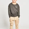 Boys Pants Munster Kids Beam 2 Pant - Washed Sand -Little Boys Clothes Sales MK222TL06 SOFTBLK FRONT