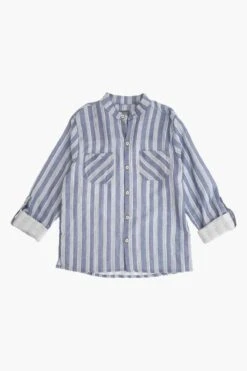 Tocoto Vintage Boys Wide Stripe Shirt -Little Boys Clothes Sales S80222 003 enhanced