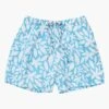 Boys Swim Snapper Rock Aqua Bloom Volley Board Shorts -Little Boys Clothes Sales aqua bloom volley board swim shorts 2 blue