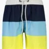 Boys Swim Snapper Rock Block Stripe Board Shorts -Little Boys Clothes Sales block stripe boys swim board shorts 1 blue yellow