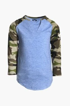 Appaman Blue Baseball Boys Shirt -Little Boys Clothes Sales blue baseball boys shirt 3 blue moon heather