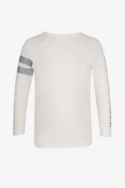 Boys Swim White Long-Sleeve Boys Rash Guard (Size 2 Left) -Little Boys Clothes Sales boys white rash