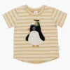 Boys Shirt Huxbaby Cool Penguin Stripe -Little Boys Clothes Sales cool penguin stripe 1 almond