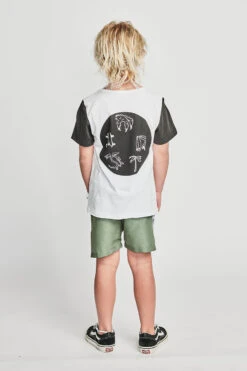 Boys T-Shirt Munster Kids Creepy White -Little Boys Clothes Sales creepy white 2 white