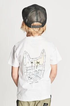 Munster Kids Dawn To Dusk Kids T-Shirt - White (Size 4 Left)