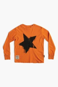 Boys Shirt Nununu Falling Star -Little Boys Clothes Sales falling star 2 orange