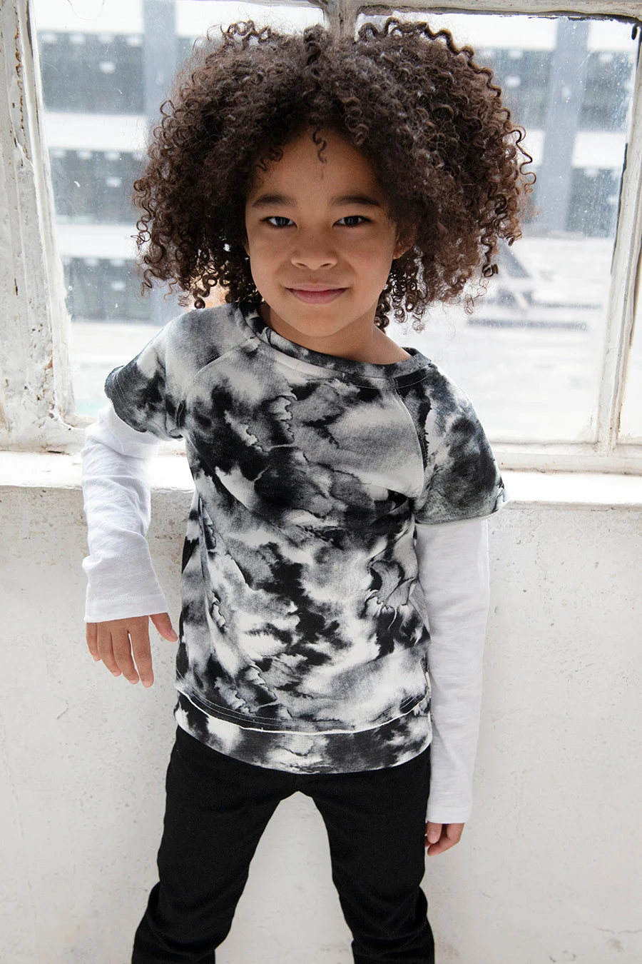 Appaman Freestyle Kids Shirt - Panda Marble 3 Appaman Freestyle Kids Shirt - Panda Marble