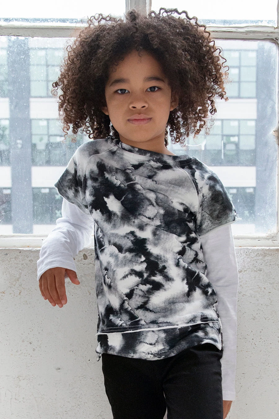 Appaman Freestyle Kids Shirt - Panda Marble 4 Appaman Freestyle Kids Shirt - Panda Marble - Image 2