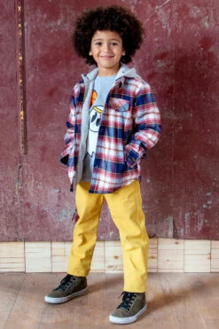 Boys Shirt Appaman Glen Hooded 7 Boys Shirt Appaman Glen Hooded -Little Boys Clothes Sales glen hooded end image navy clay plaid