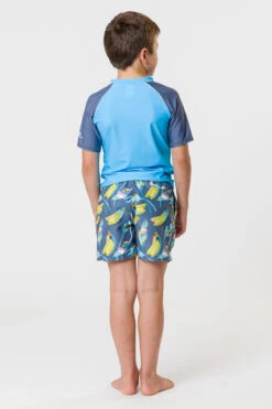 Boys Swim Snapper Rock Going Bananas Volley Board Shorts -Little Boys Clothes Sales going bananas volley board swim shorts 2 slate
