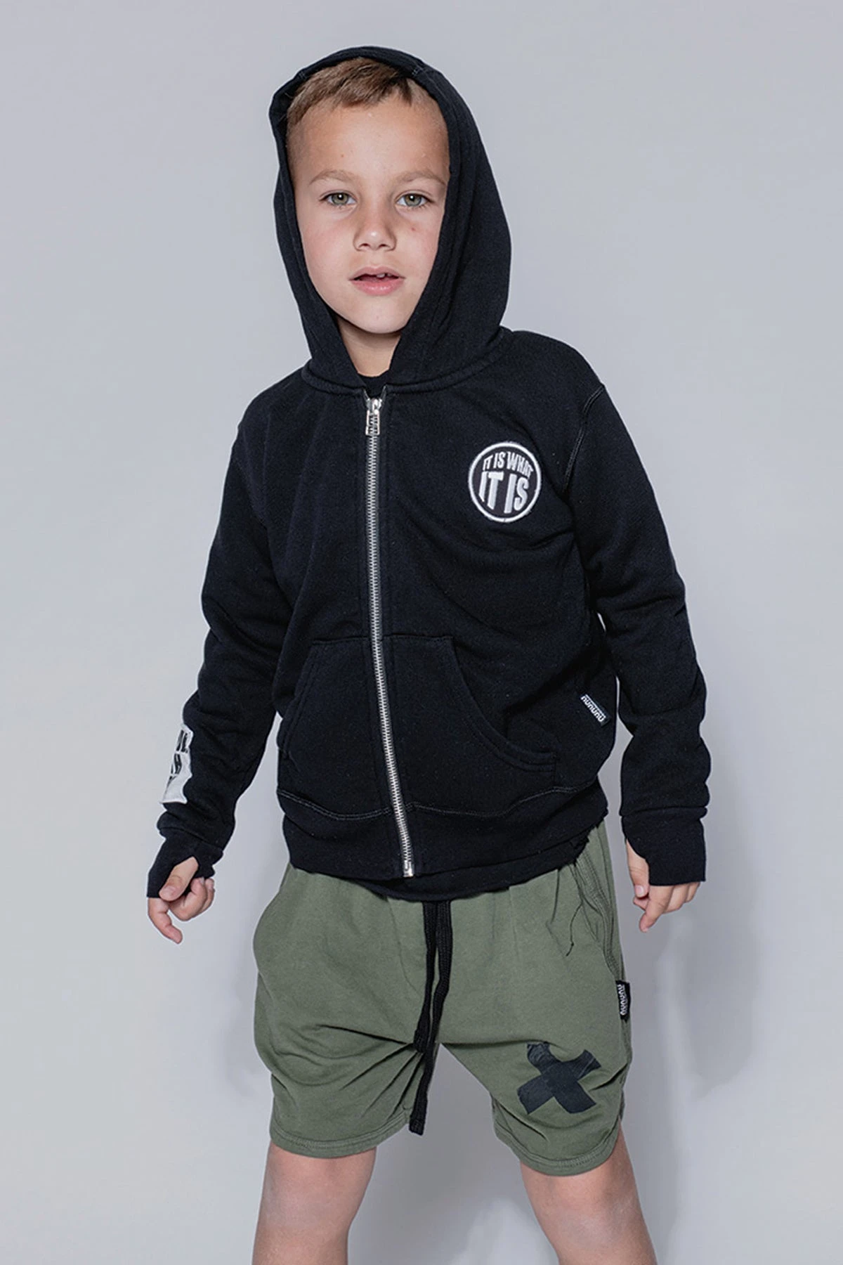 Boys Shorts Nununu Gym - Olive 5 Boys Shorts Nununu Gym - Olive - Image 3