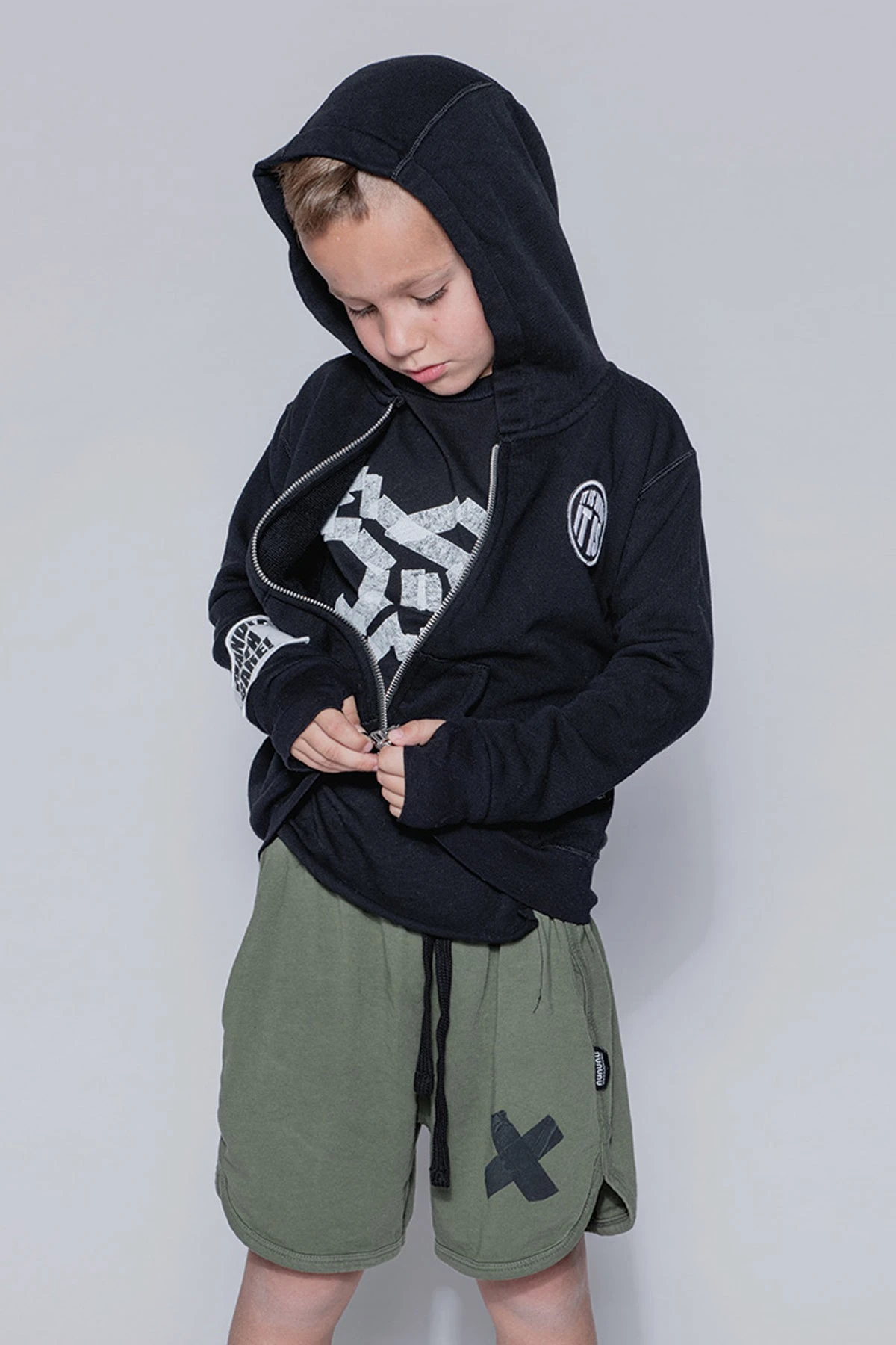 Boys Shorts Nununu Gym - Olive 7 Boys Shorts Nununu Gym - Olive - Image 5