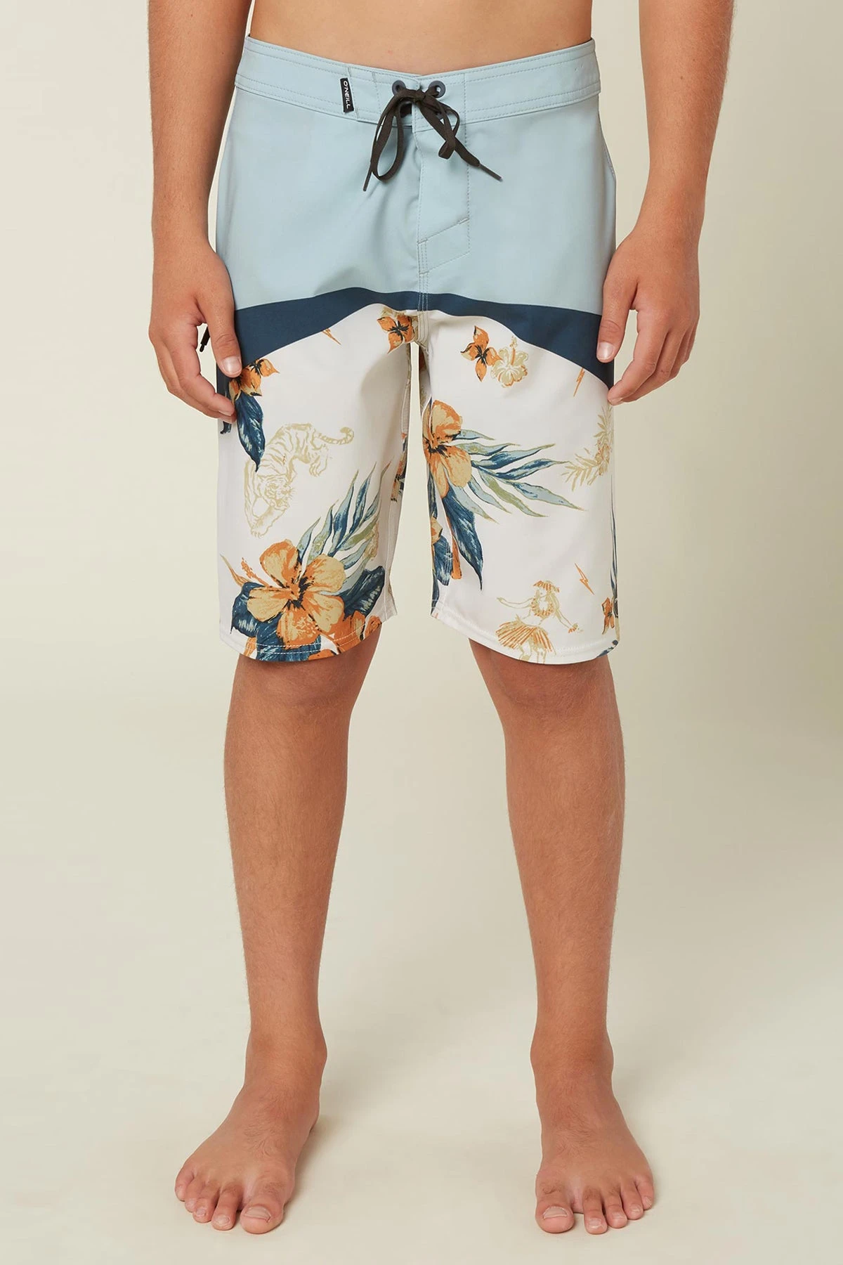 Boys Swim O'Neill Kids Hyperfreak Short - Bone 3 Boys Swim O'Neill Kids Hyperfreak Short - Bone