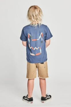 Boys T-Shirt Munster Kids Island Way Dark Denim -Little Boys Clothes Sales island way dark denim 2 dark denim