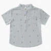 Boys Shirt Rylee + Cru Mason Anchor -Little Boys Clothes Sales mason anchor 1 light blue