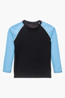 Boys Swim Snapper Rock Navy Aqua Rash Top