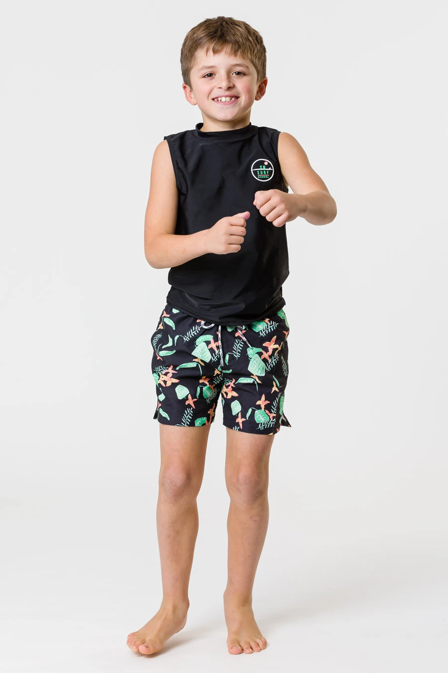 Boys Swim Snapper Rock Neon Rainforest Volley Board Shorts 6 Boys Swim Snapper Rock Neon Rainforest Volley Board Shorts - Image 4