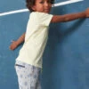 Boys Shorts Jean Bourget Tennis Print -Little Boys Clothes Sales racket short