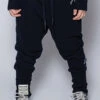 Nununu Rounded Baggy Kids Pants - Black -Little Boys Clothes Sales rounded baggy kids pants black 1 black