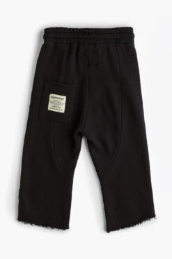 Nununu Skull Patch Smart Kids Pants - Black -Little Boys Clothes Sales skull patch smart kids pants black 5 black