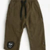 Nununu Skull Patch Smart Kids Pants - Olive -Little Boys Clothes Sales skull patch smart kids pants olive 4 olive