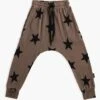 Nununu Star Baggy Kids Pants - Earth Brown -Little Boys Clothes Sales star baggy kids pants earth brown 1 earth brown