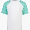 Boys Swim Snapper Rock Sustainable Kids Rashguard (Size 3 Left) -Little Boys Clothes Sales sustainable short sleeve kids rashguard 1 white mint