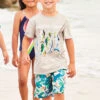 Boys Swim Hatley Tropical Paradise Trunks -Little Boys Clothes Sales tropical paradise boys swim trunks 1 white