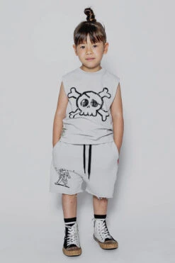 Nununu U Have Mail Sleeveless Kids T-Shirt -Little Boys Clothes Sales u have mail sleeveless kids t shirt 3 ice grey