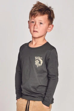 Munster Kids Upatree Boys Shirt - Soft Black -Little Boys Clothes Sales upatree boys shirt soft black 1 soft black